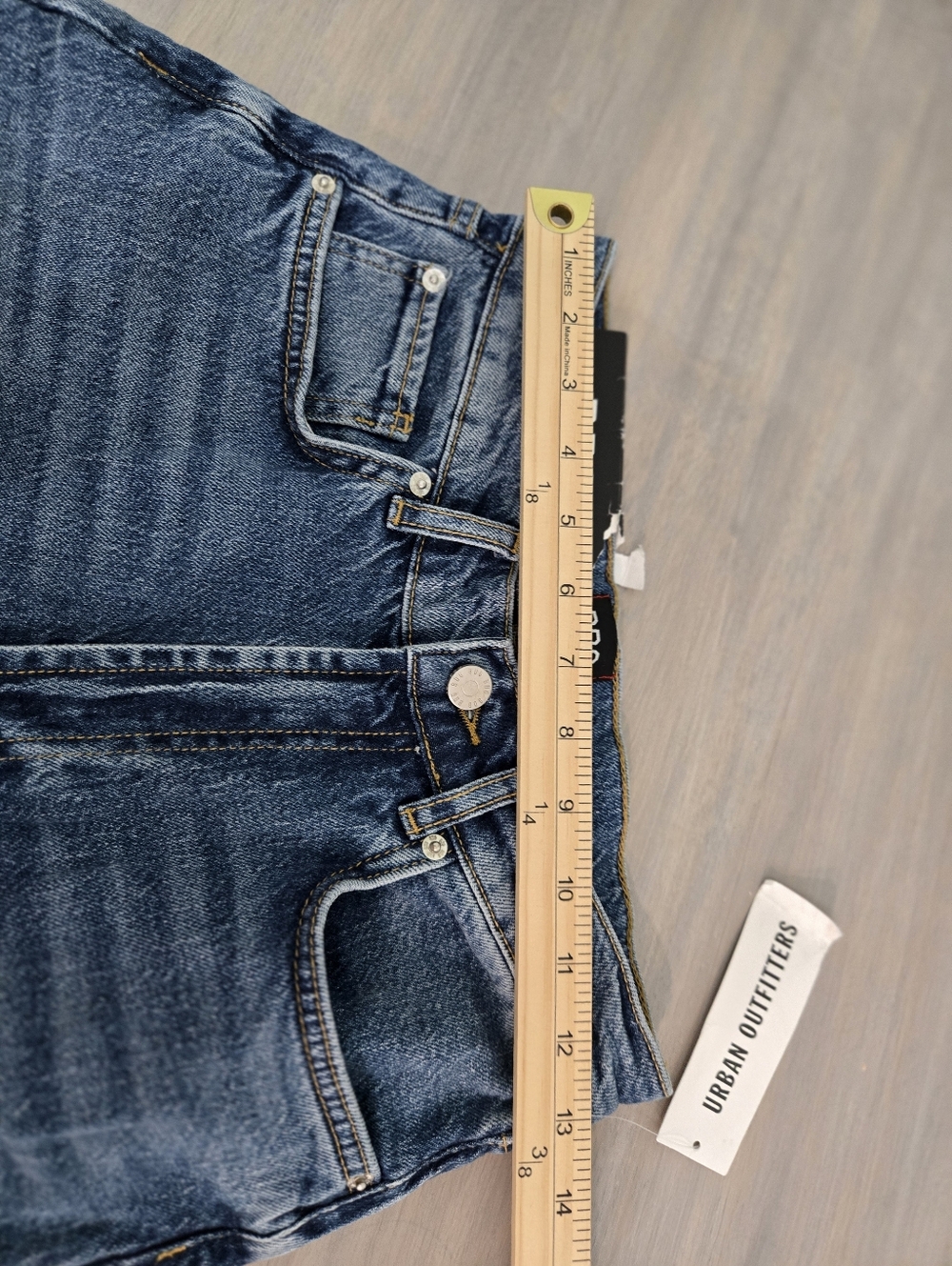 NWT Urban Outfitters BDG Stretch High Rise Flare Distressed Jeans Size 27 - Picture 7 of 11
